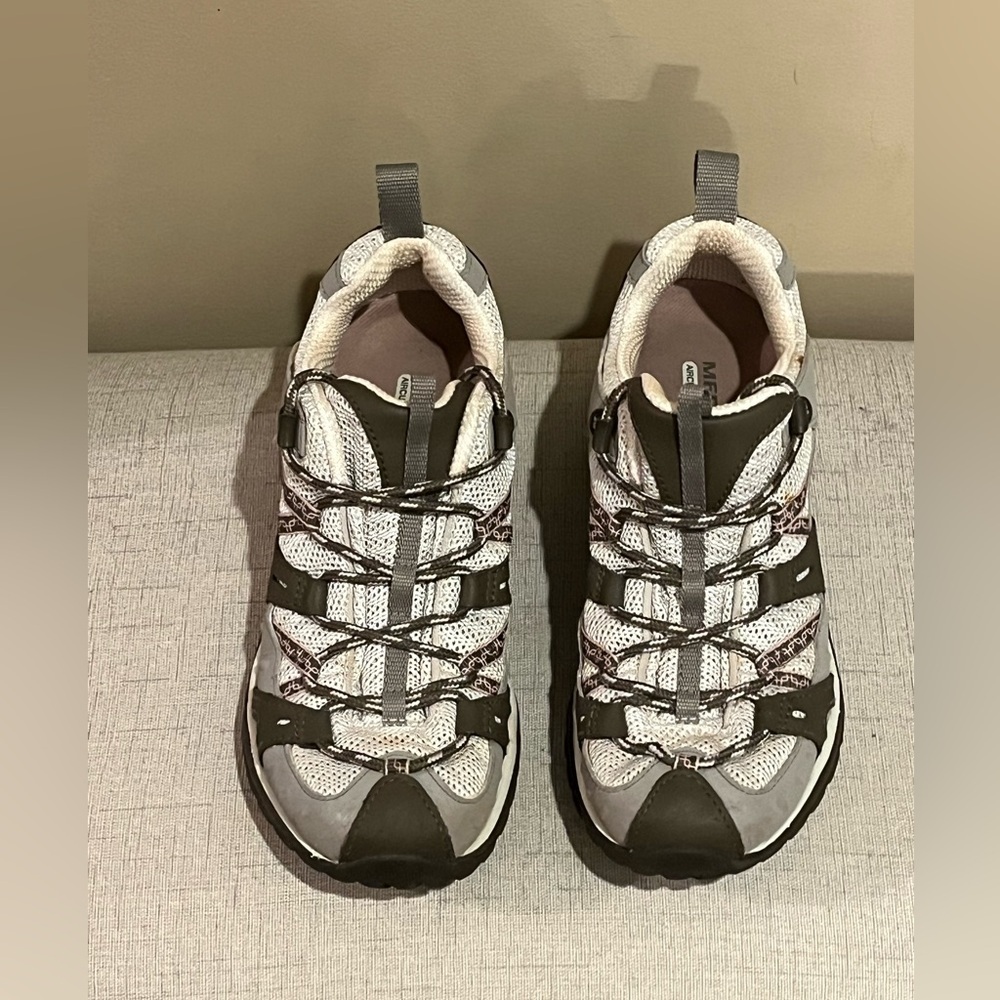 Merril Siren Sport 2 Gray, Charcoal & Pink Hiking Sneakers, size 7